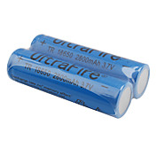 UltraFire tr 18650 3.7v 2800mAh batterie ricaricabili Li-ion (2-pack, blu)