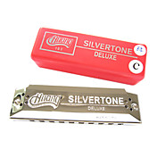 Huang - (103-B) Blues Harp Sliver Harmonica 10 Holes/20 Tones/Aluminum Comb
