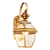 1 - Light Golden Wall Light in Antique Style