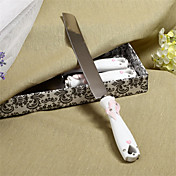 Embracing Hearts Design Resin Handle Wedding Cake Knife