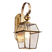 1 - Light Wall Light in Antique Style Golden Color