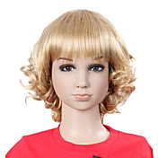 Top Grade Synthetic Lovely Fashion Wavy Blonde Children's Wig