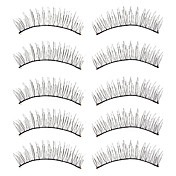 aparência natural negros cílios postiços (10 pares)