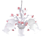 plafonnier floral avec 5 feux