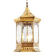 gouden 1 - licht hanglamp in antieke stijl