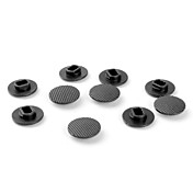 joystick caps di ricambio per psp 1000 (10-pack, nero)