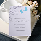 personaliseren bruiloft reactie kaarten - winter verlaten (set van 50)
