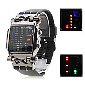 Herren-Persönlichkeit Gummi digitalen Quarz-Armbanduhr (schwarz)