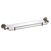 ottone antico accessori per il bagno mensola in vetro satinato
