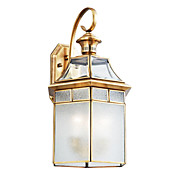 traditionele gouden wandlamp met 3 lampjes