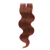 100% indisk remy hår 16 tommer bølget Italien tape (4x0.8cm) hår extenions