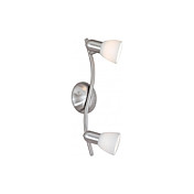 Artistic Metal Flush Mount Spot Lights with 2 Lights Glass Shades