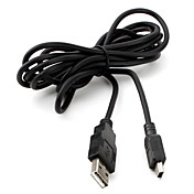USB oplader kabel sort til ps3 (1.5m, sort)