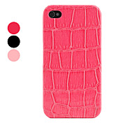 Custodia posteriore rigida in stile Pelle di Coccodrillo per iPhone 4 e 4S - Colori assortiti
