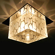 20W Modern Crystal Flush Mount Light Cubic Design