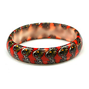 Ladies' Resin Round Bangles Classic Bracelet With Flying Wings