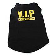 VIP Style Cotton Dog Shirt (XS-L, Black)