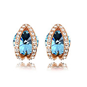 Gorgeous High Quality Alloy And Crystal 18K Gold Plated Earrings (More Colors)