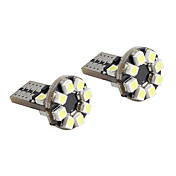 T10 12*1210 SMD White LED CANBUS Car Signal Lights (2-Pack, DC 12V)
