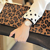 trendy envelop dames luipaard pu clutch