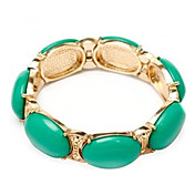 Emerald Gold Alloy Ladies' Fashion Bracelet (More Colors)