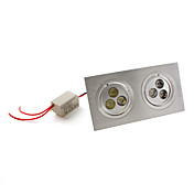 6W 6-LED 540LM Natural White 6000-6500K Ceiling Bulbs (85-265V)