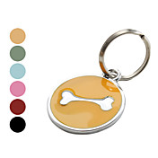 Dog Bone Style Dog Name Tag (Assorted Colors)