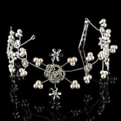 Handmade Crystal Rose Wedding Bridal Headpiece