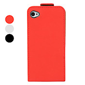 Classic Flip PU Leather Case for iPhone 4 and 4S (Black)