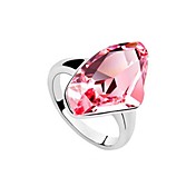 wunderbare platiniert Kristall Mode-Ring (weitere Farben)