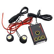 auto / motor witte flits nood-waarschuwings-LED licht, 2 LED