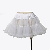 organza blanc genou-longueur princesse lolita jupe