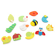 Cartoon Design Fridge Magnets (12-Pack, Random Color)