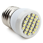 e27 24-3528 SMD 1.3W 80lm 6000-6500k branco natural lâmpada LED SPOT (220-240v)