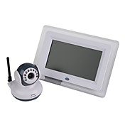 야간 감시 카메라와 2.4 기가 헤르츠 고출력 무선 7 "LCD 디지털 아기 모니터