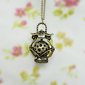 Golden Alloy Chain Lantern Country Lolita Necklace