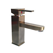 Antique Centerset Bronze Square Bathroom Sink Faucet - Painting Finish