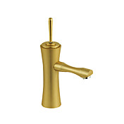 Contemporary Golden Painting Finish Bathroom Sink Faucet - Special Handle