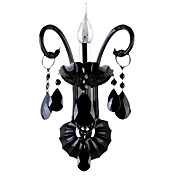 60W Modern Crystal Wall Light in Black
