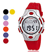 kvinder multi-funktionelle pu digital automatisk armbåndsur (assorteret farve)