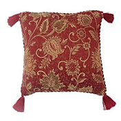 Cotton Floral Jacquard Decorative Pillow Cover