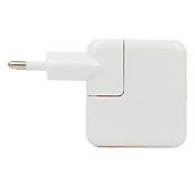 eu spina doppia porta USB Adattatore AC da viaggio caricabatterie con luce a led per iPad, iPhone e iPod (110v-240v, 2.1a)