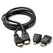 Cavo HDMI ad alta velocità con mini HDMI e micro adattatore HDMI (1,5 m)
