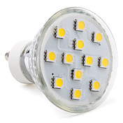 gu10 12-5050 SMD 2.5w 2-100-150lm 2800-3300k luz branca quente levou lâmpada spot (220-240v)