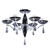 artísticas de cerâmica luzes pendentes, com 6 luzes de design de malha preto