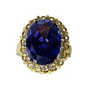 Beautiful Big Royal Oval Cubic Zirconia Fashion Ring(More Colors)