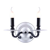 Contemporary Ceramic Wall Lights with 2 Lights Candle Design