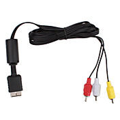 udskiftning composite video og audio AV-out kabel til ps2 (1,85 m længde)