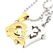 Clover Diamante titanio inossidabile coppia Ciondoli (1 coppia)
