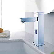 Ottone moderno sensore bagno lavandino rubinetto finitura cromata sensore automatico